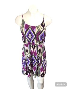 Forever 21 Geometric MIDI Dress Y2K